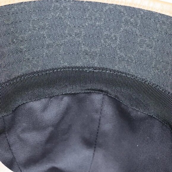 GUCCI GG Canvas Sherry Line Web Bucket Hat Hat Black main image 9